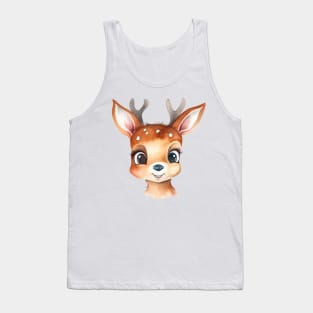 Deer Watercolor Tank Top